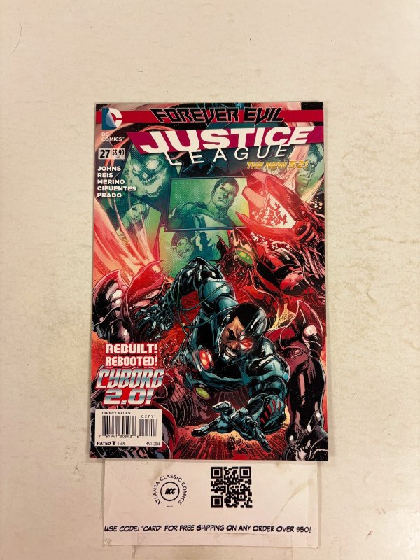 Justice League #27 (DC Comics, 2014), raw comic book in NM condition — front cover