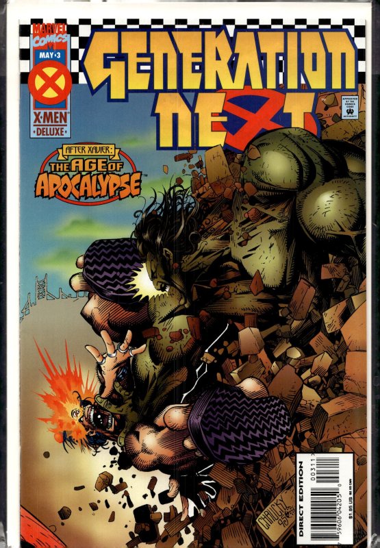 Generation Next #3 (Marvel Comics, 1995), raw, ungraded comic book — front cover