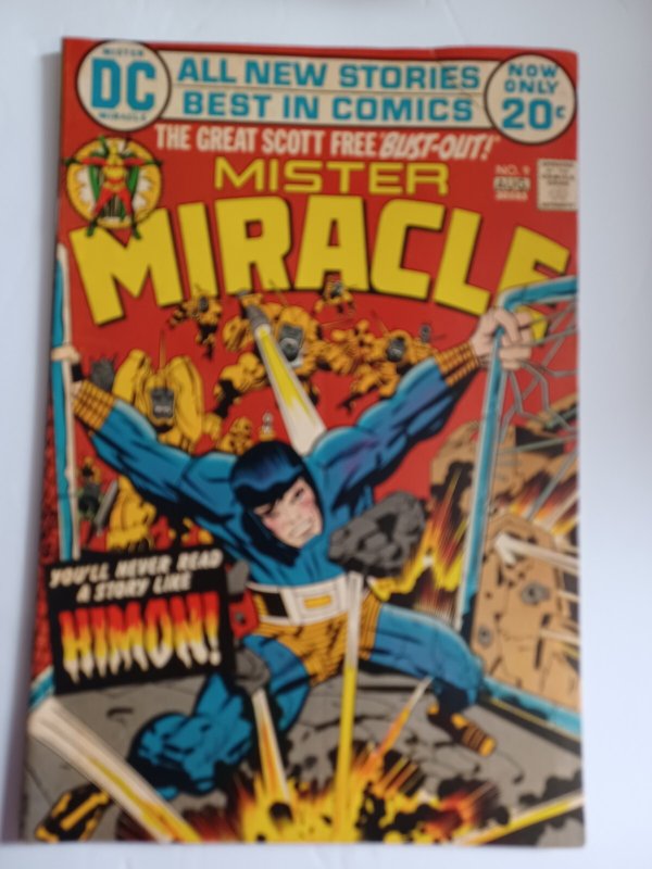 Mister Miracle #9 (DC Comics, 1972), raw comic book in FN condition — front cover