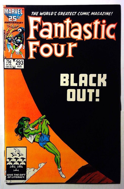 Fantastic Four #293 (Marvel Comics, 1986), raw, ungraded comic book — front cover