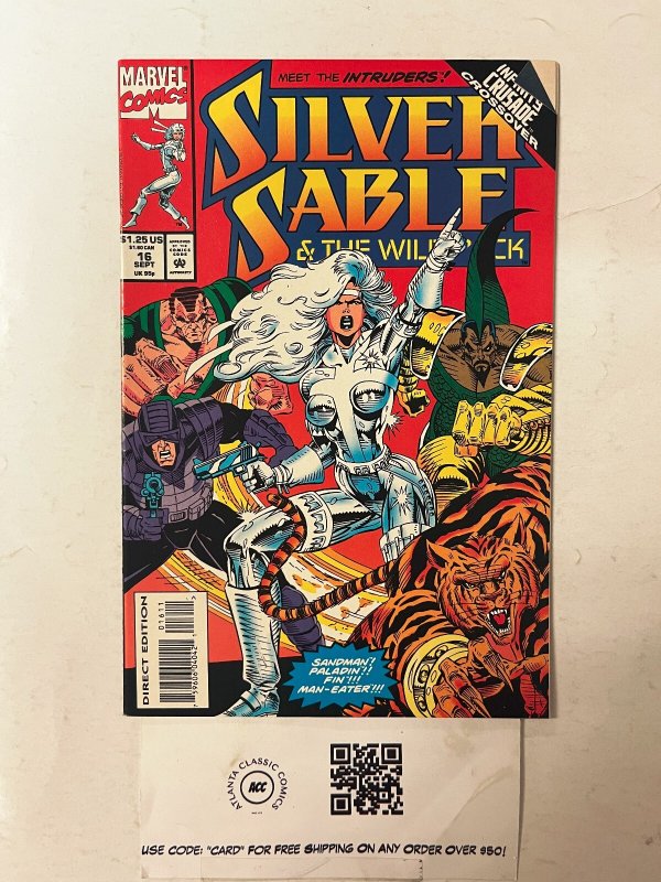 Silver Sable #16 (Marvel Comics), raw comic book in NM condition — front cover