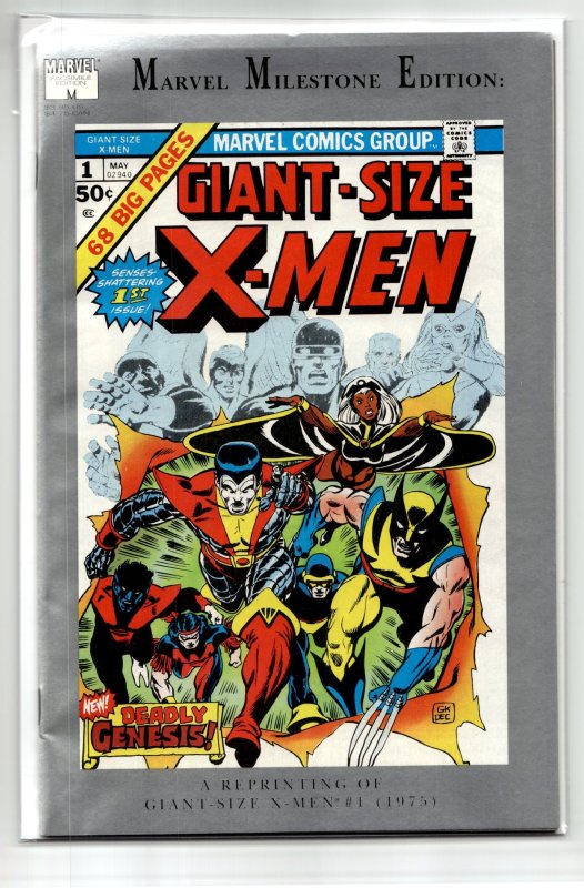 Marvel Milestone Edition: Giant-Size X-Men (1991) X-Men (Marvel Comics, 1991), raw, ungraded comic book — front cover