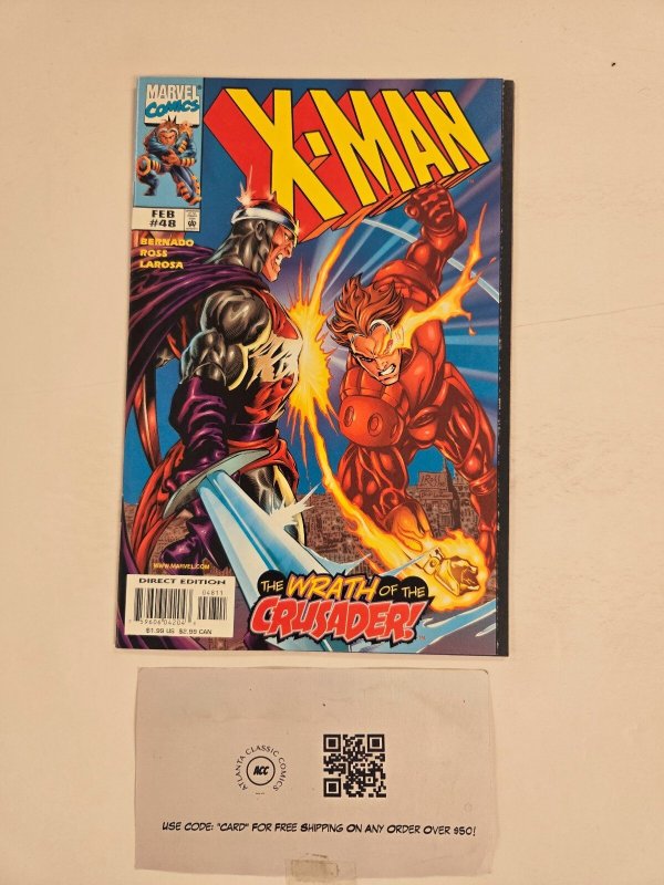 X-Man #48 (Marvel Comics), raw comic book in NM condition — front cover