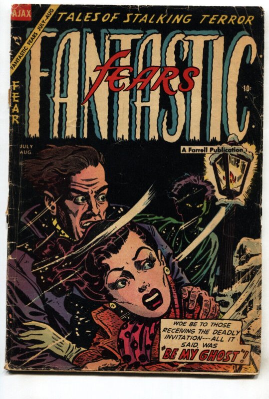 Fantastic Fears #8 (1954), raw, ungraded comic book — front cover