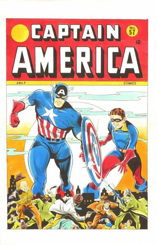 Captain America #57 (Marvel Comics), raw, ungraded comic book — front cover
