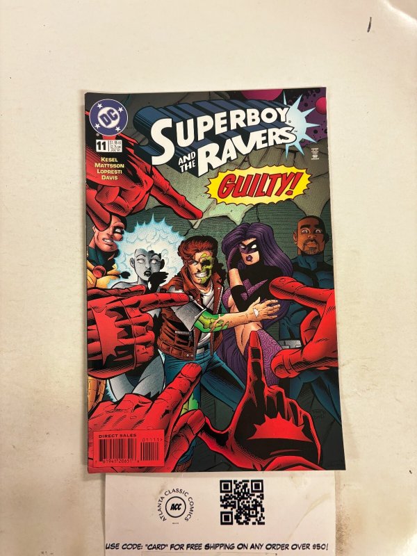 Superboy and the Ravers #11 (DC Comics), raw comic book in NM condition — front cover