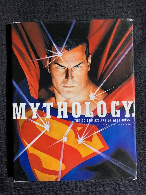 2003 Mythology DC Comics Art of Alex Ross Hc/dj Fn+/vg+ Signed 3X Kidd Spear (DC Comics, 2003), raw comic book in FN+ condition — front cover