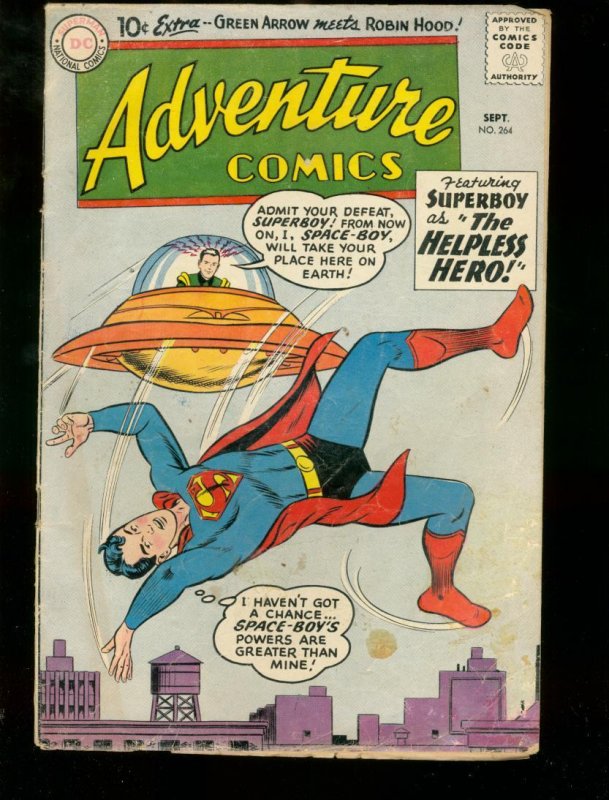 Adventure Comics #264 (DC Comics), raw, ungraded comic book — front cover