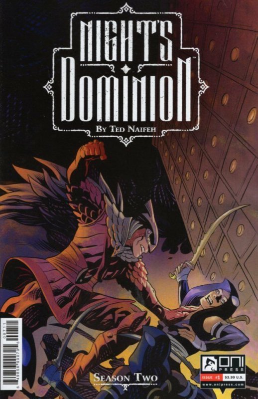 Nights Dominion Season 2 #1 (Oni Press, 2017), raw, ungraded comic book — front cover