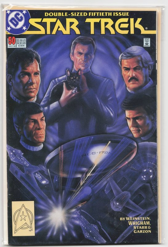 Star Trek #50 (DC Comics, 1993), raw, ungraded comic book — front cover