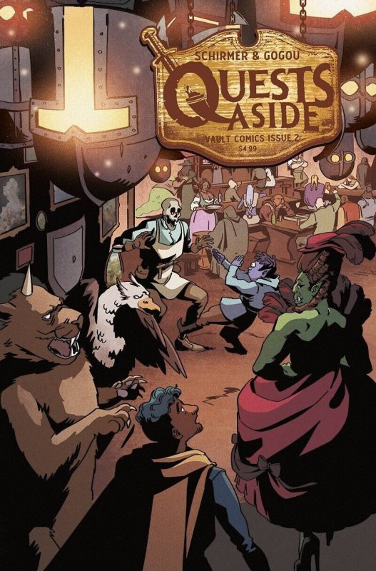 Quests Aside #2 (2022), raw, ungraded comic book — front cover