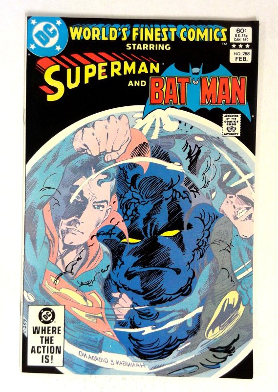 World's Finest Comics #288 (DC Comics, 1983), raw comic book in NM- condition — front cover