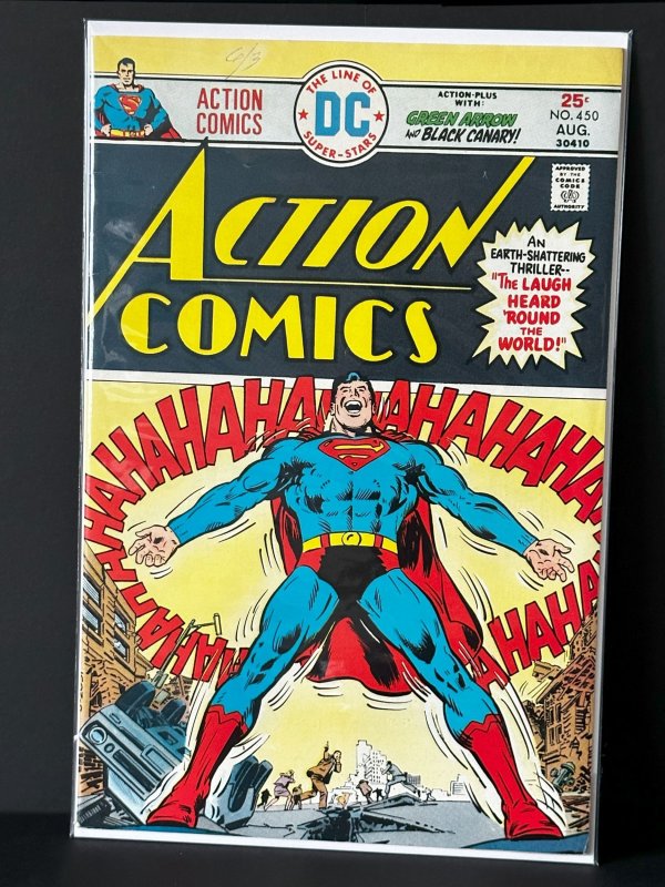 Action Comics #450 (DC Comics, 1975), raw, ungraded comic book — front cover