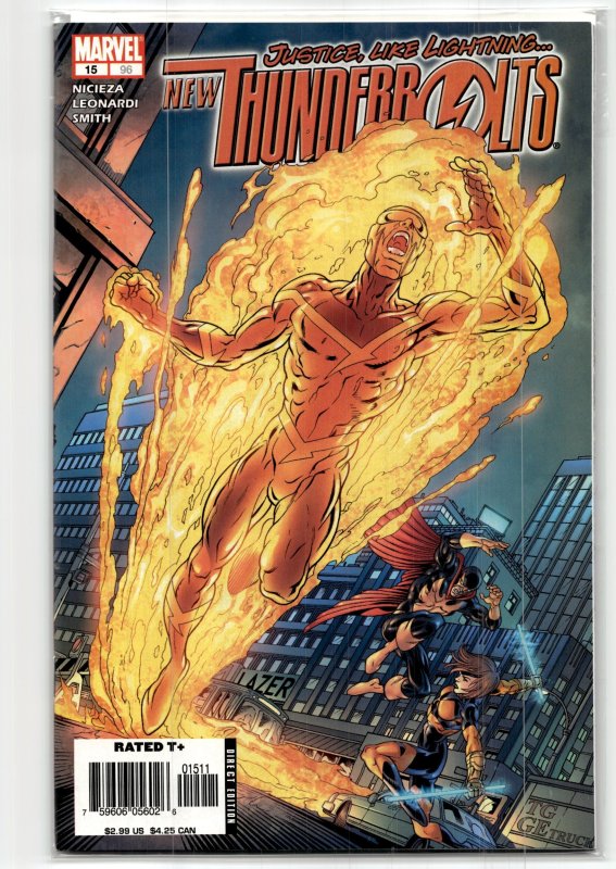 New Thunderbolts #15 (2006), raw, ungraded comic book — front cover