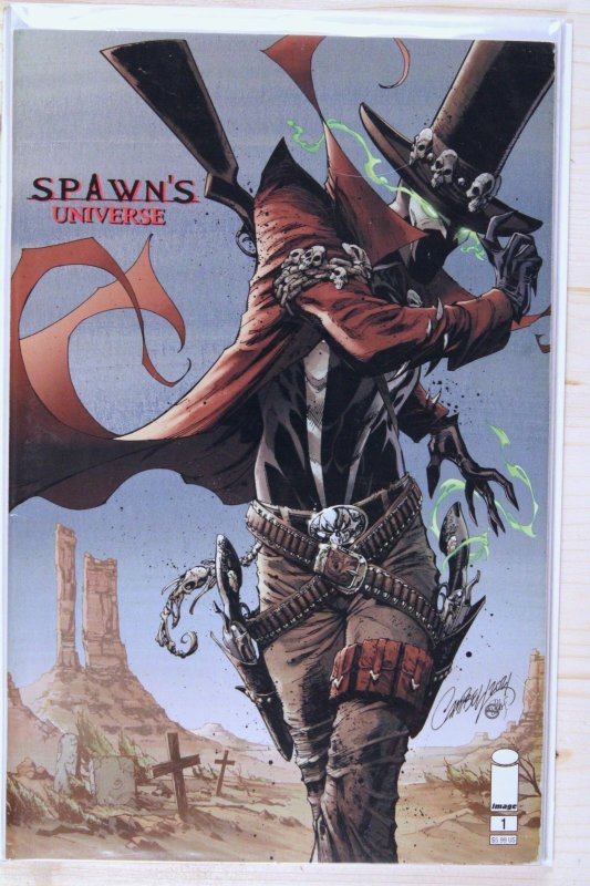 Spawn's Universe #1 (2021), raw comic book in NM+ 9.6 condition — front cover
