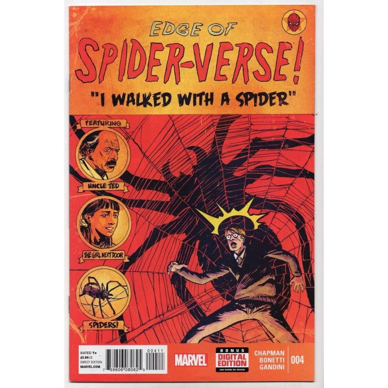 Edge of Spider-Verse #4 (Marvel Comics, 2014), raw comic book in NM 9.4 condition — front cover