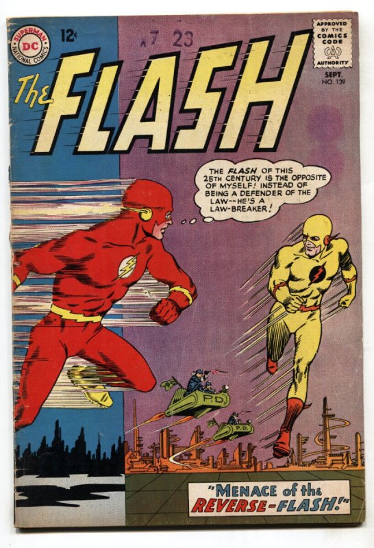 Flash #139 (DC Comics, 1963), raw, ungraded comic book — front cover