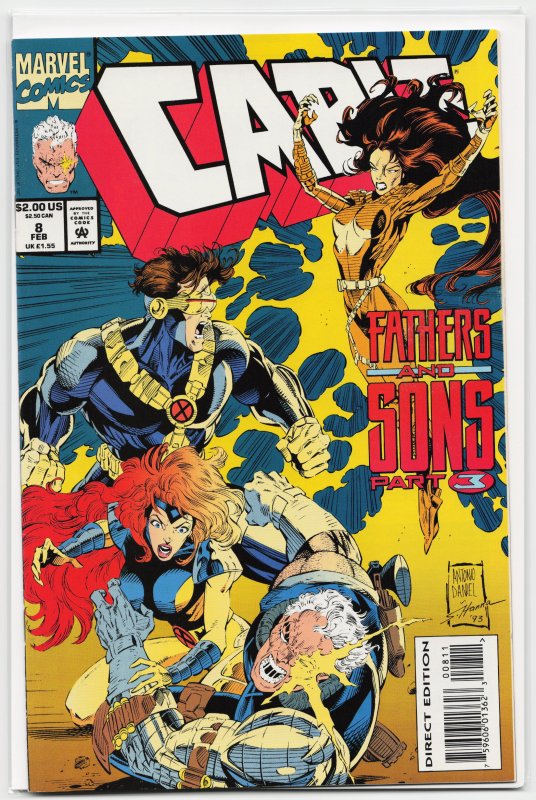 Cable #8 (Marvel Comics, 1994), raw, ungraded comic book — front cover