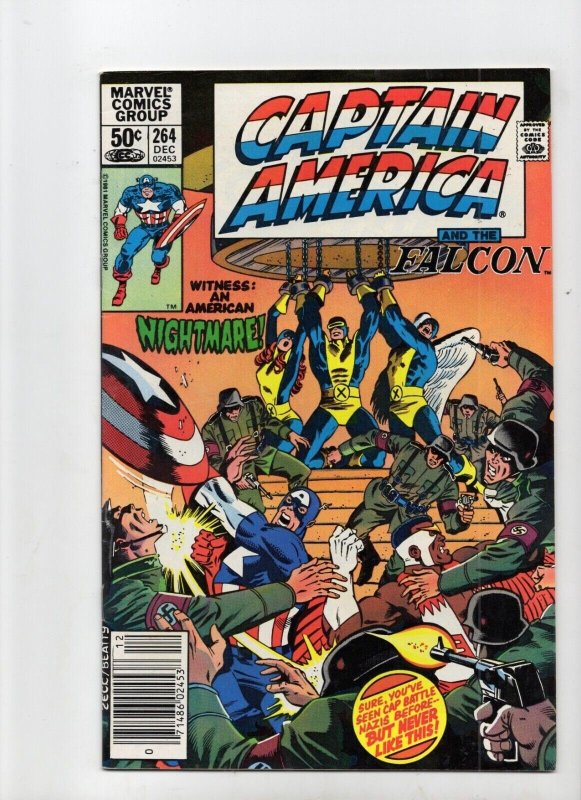 Captain America #264 (Marvel Comics, 1981), raw comic book in VF- 7.5 condition — front cover