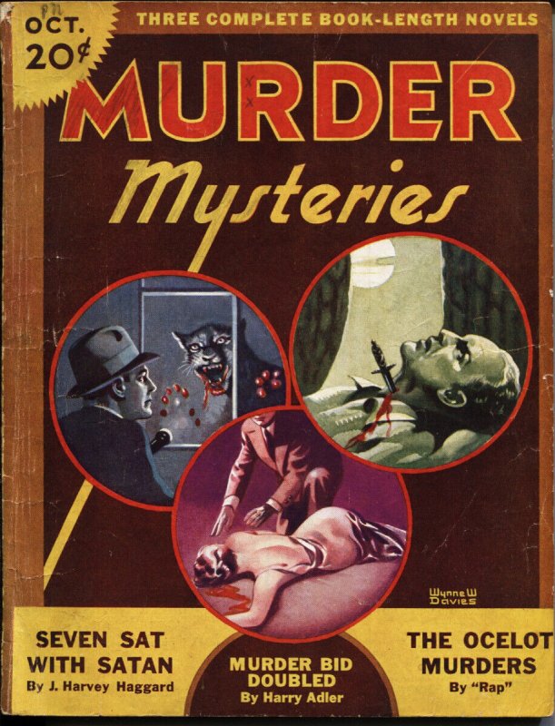 Pulp: Murder Mysteries Magazine #1, raw, ungraded comic book — front cover