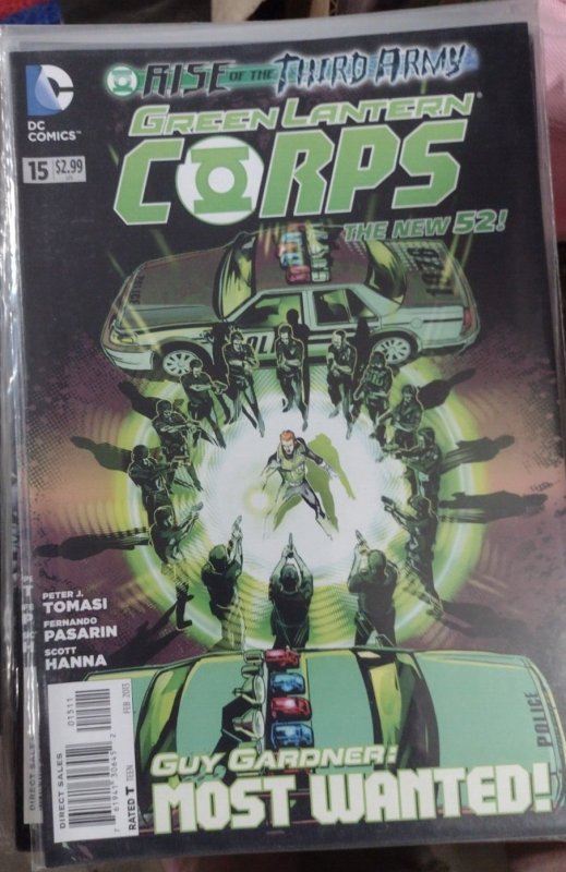 Green Lantern Corps #15 (DC Comics, 2013), raw, ungraded comic book — front cover