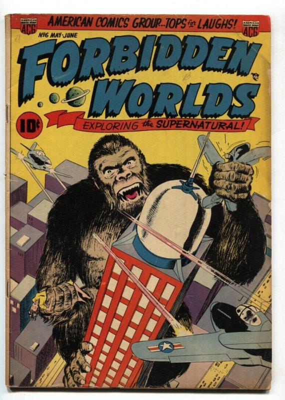 Forbidden Worlds #6 (1952), raw, ungraded comic book — front cover