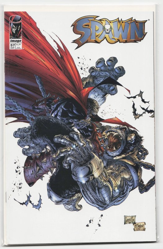 Spawn #57 (Image Comics, 1997), raw, ungraded comic book — front cover