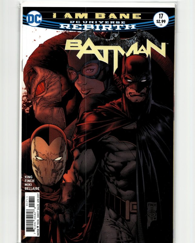 Batman #17 (DC Comics, 2017), raw, ungraded comic book — front cover