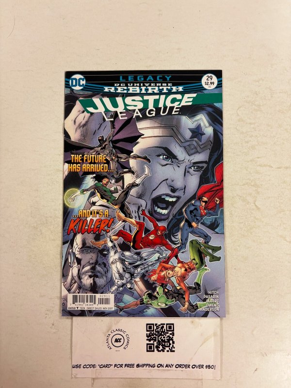 Justice League #29 (DC Comics, 2019), raw comic book in NM condition — front cover