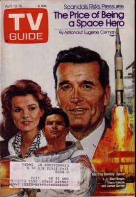 Mag: TV Guide 4/13/85-Blair Brown-Harry Hamlin-James Garner VG, raw comic book in VG condition — front cover
