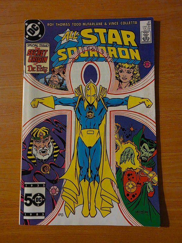 All-Star Squadron #47 (DC Comics, 1985), raw comic book in VF condition — front cover