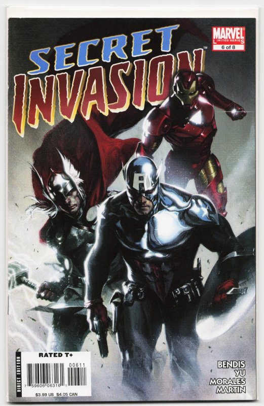 Secret Invasion #6 (Marvel Comics, 2008), raw, ungraded comic book — front cover