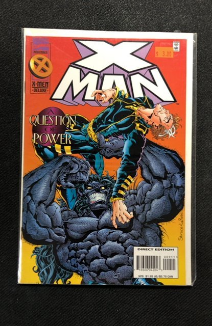 X-Man #9 (Marvel Comics, 1995), raw, ungraded comic book — front cover