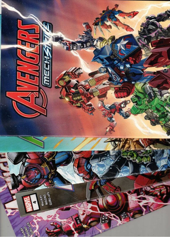 Avengers Mech Strike #1-5 Full SET Castellani Cover (2021) Wow, NM- to NM Kang! (Marvel Comics, 2021), raw comic book in NM- condition — front cover