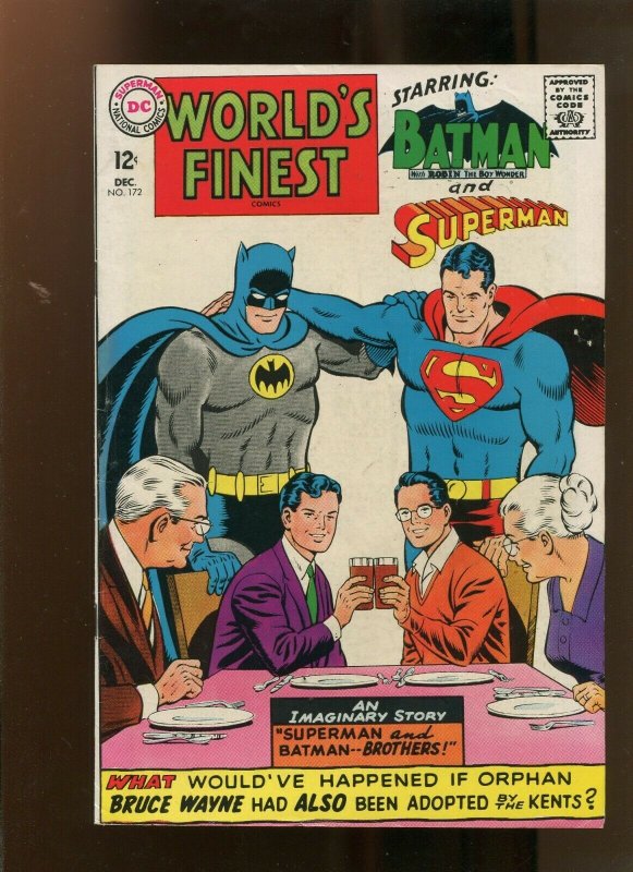 Worlds Finest #172 (DC Comics, 1967), raw comic book in 7.5 condition — front cover