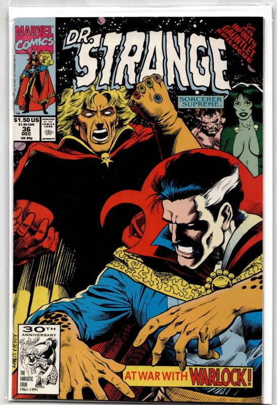 Doctor Strange, Sorcerer Supreme #36 (Marvel Comics, 1991), raw, ungraded comic book — front cover