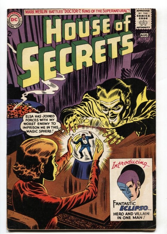 House of Secrets #61 - 1963 - DC - VG+ - Comic Book (DC Comics, 1963), raw comic book in VG+ condition — front cover