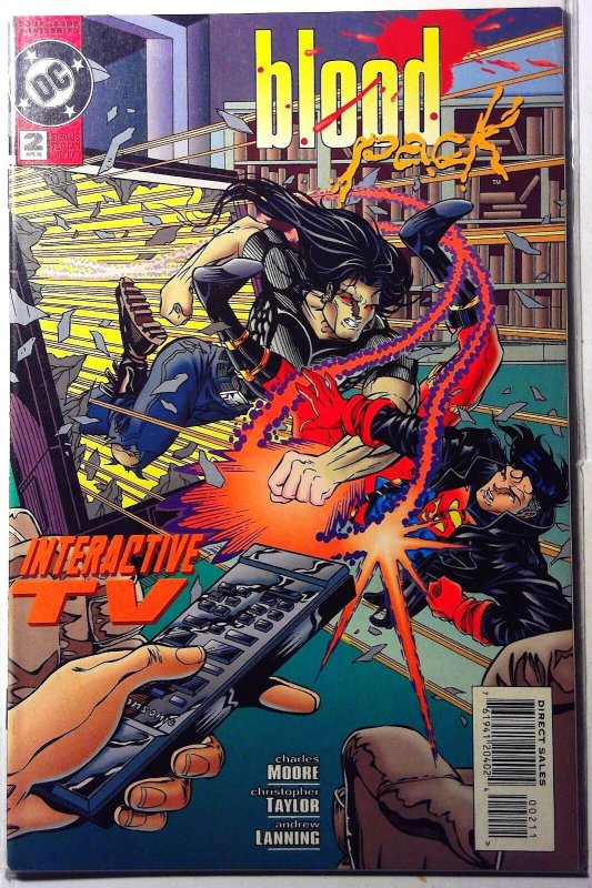 Blood Pack #2 (DC Comics, 1995), raw, ungraded comic book — front cover