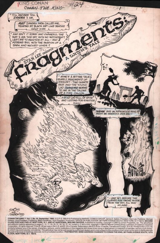 Conan the King #24 (1984), raw, ungraded comic book — front cover