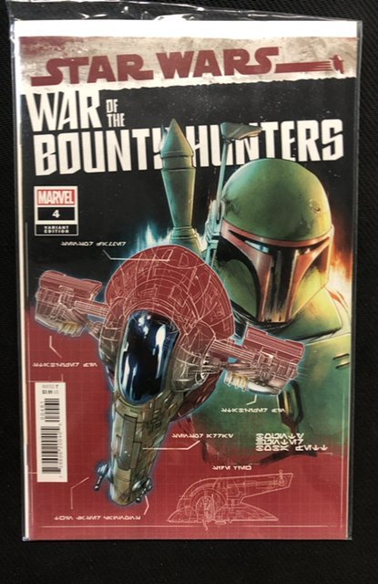 Star Wars: War of the Bounty Hunters #4 (Marvel Comics, 2021), raw, ungraded comic book — front cover