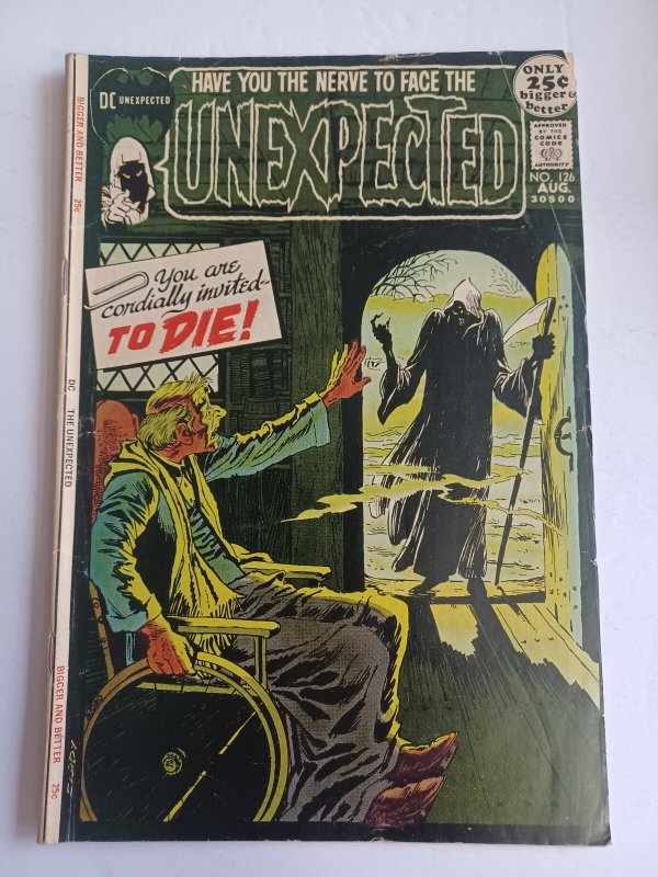 Unexpected #126 (DC Comics, 1971), raw comic book in VG/FN condition — front cover