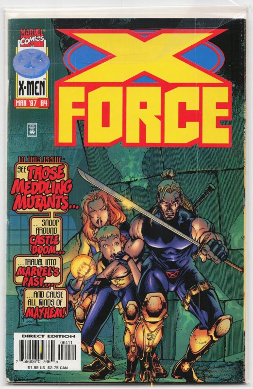 X-Force #64 (Marvel Comics, 1997), raw, ungraded comic book — front cover