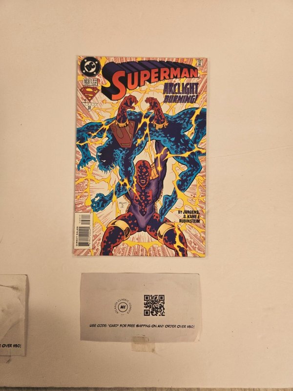 Superman #103 (DC Comics), raw comic book in NM condition — front cover