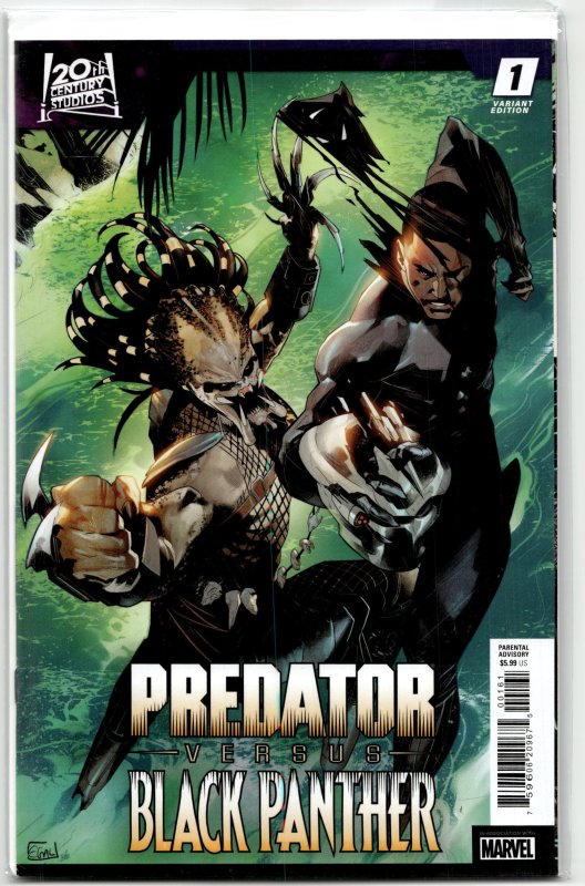 Predator vs. Black Panther #1 (2024), raw, ungraded comic book — front cover