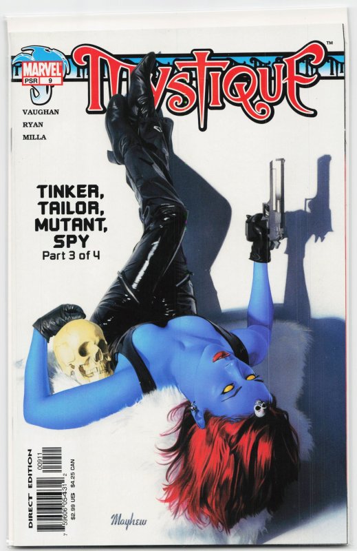 Mystique #9 (Marvel Comics, 2004), raw, ungraded comic book — front cover