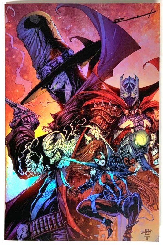 Jonathan Uribe Gunslinger Spawn Sketchbook “signed Foil Set’’ NYCC 2025 W/coa NM (2025), raw comic book in NM condition — front cover