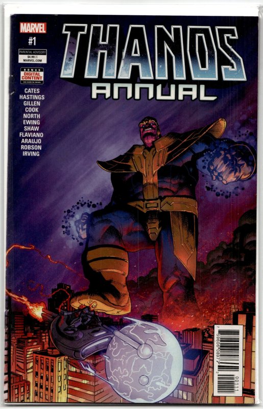 Thanos Annual (2018) Thanos (2018), raw, ungraded comic book — front cover
