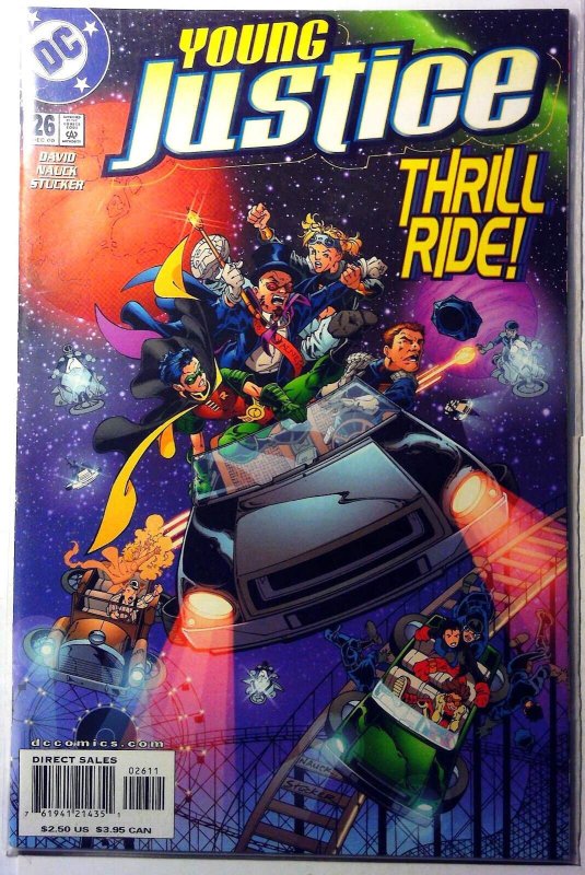 Young Justice #26 (DC Comics, 2000), raw, ungraded comic book — front cover