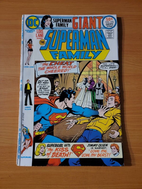 Superman Family #172 (DC Comics, 1975), raw comic book in VF condition — front cover