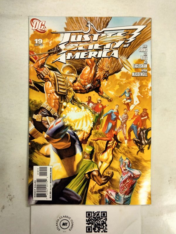 Justice Society of America #19 (DC Comics, 2008), raw comic book in NM condition — front cover